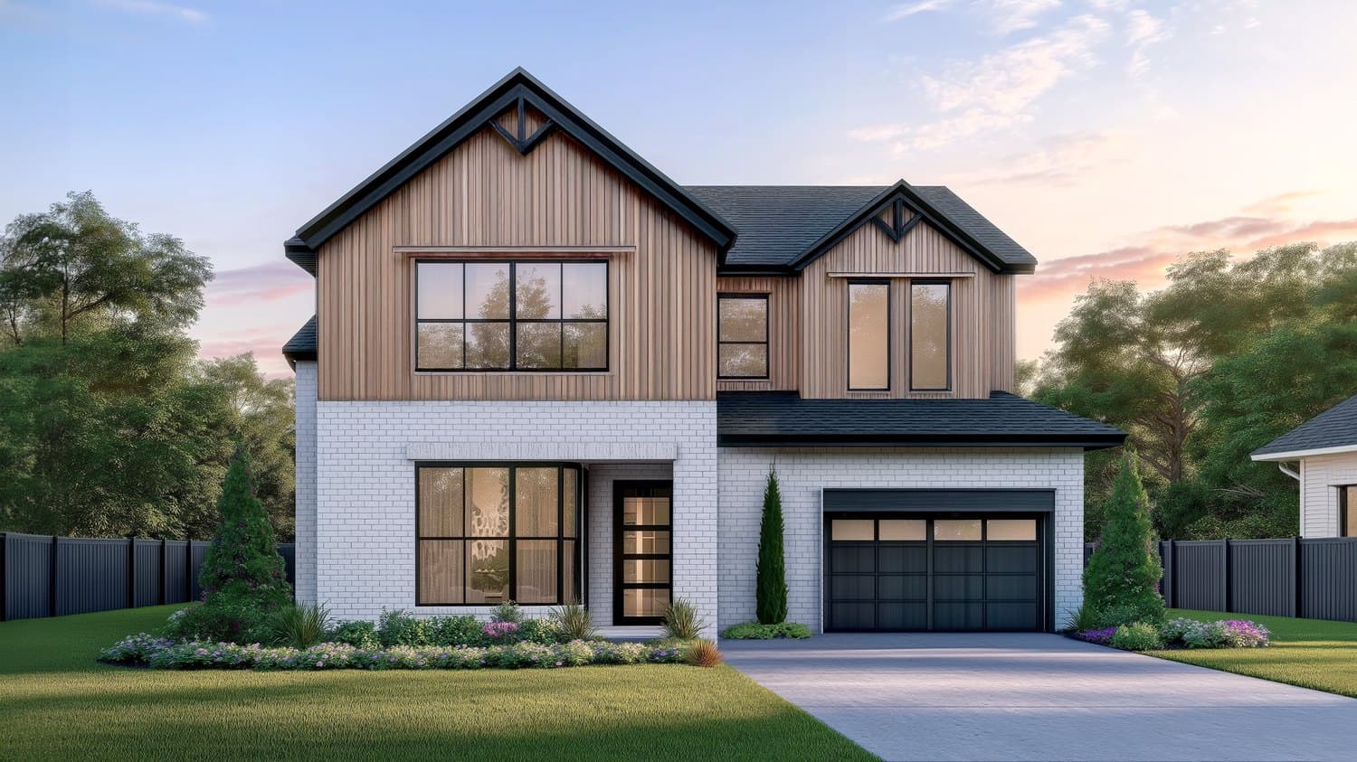 MODern Farmhouse architectural style, representative home