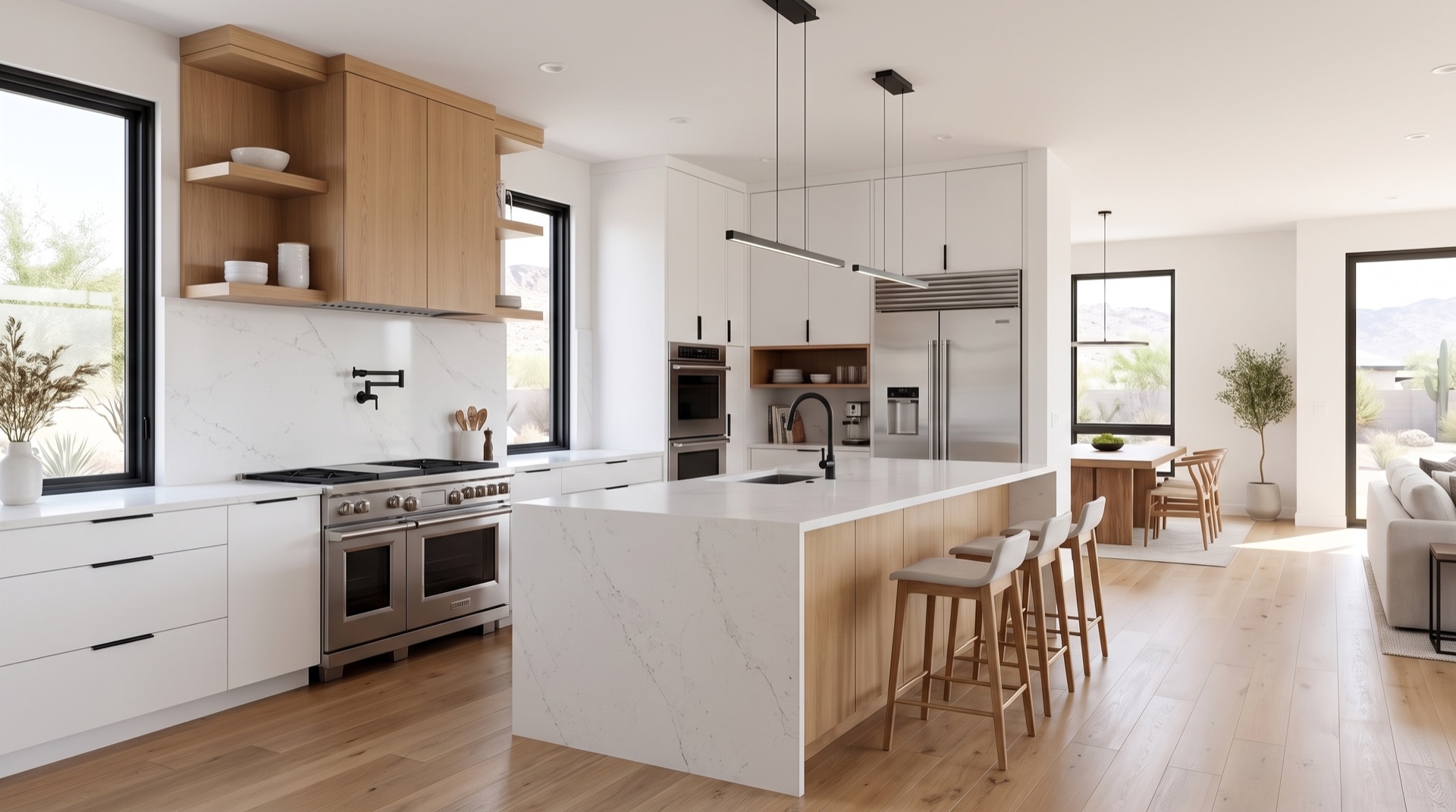 The Carmel kitchen, rendering
