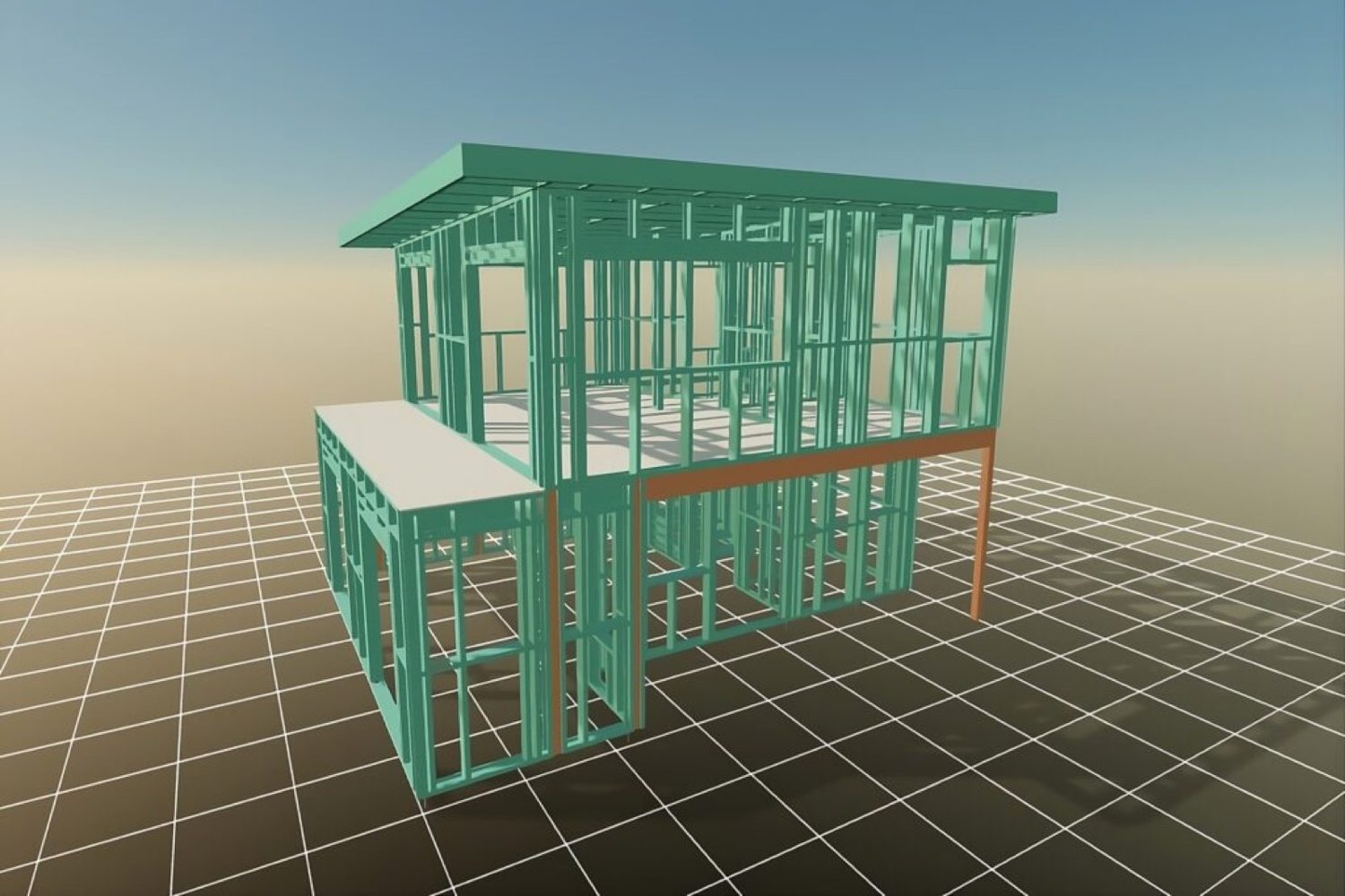 1728 Genesee Ave light gauge steel structure